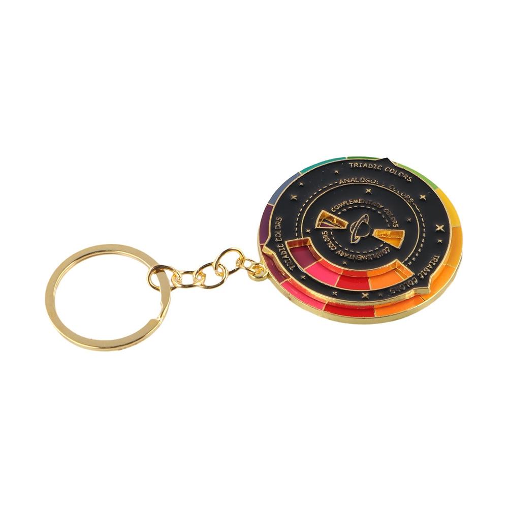 Palette Color Wheel Keyring Color Wheel Rotable Color Palette Keychain Gift for Kids