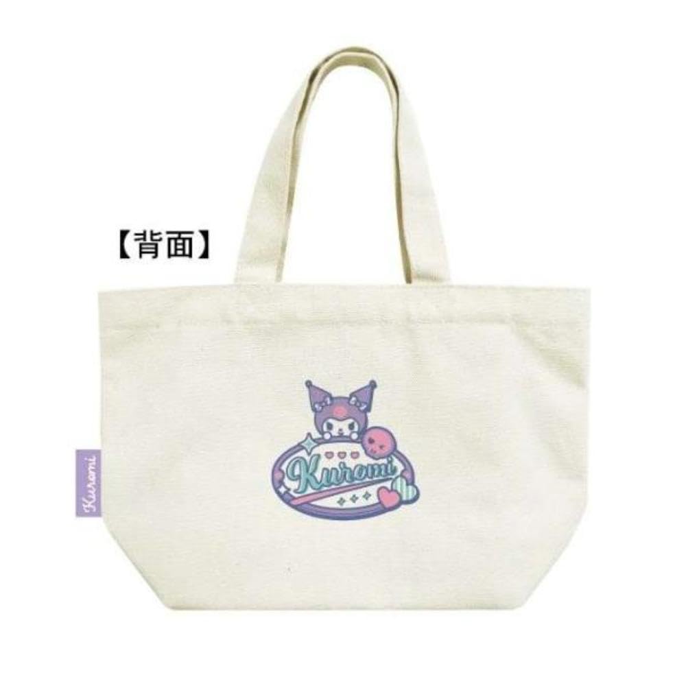 K Company Sanrio Characters Canvas Mini Tote H19 X W30 X D10cm Bag, Kuromi, CHM4-KU,