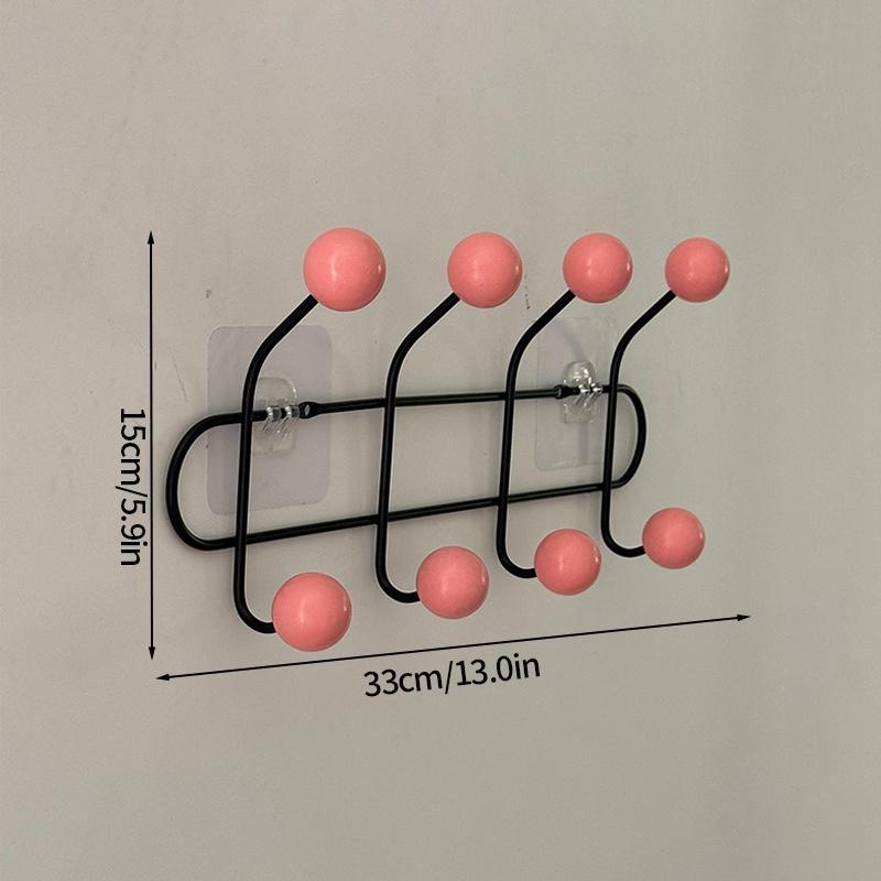 Key Storage Hook Multi-functional Hook Coat Living Room Bedroom Storage Hooks Wall Non-marking Decoration Accessories