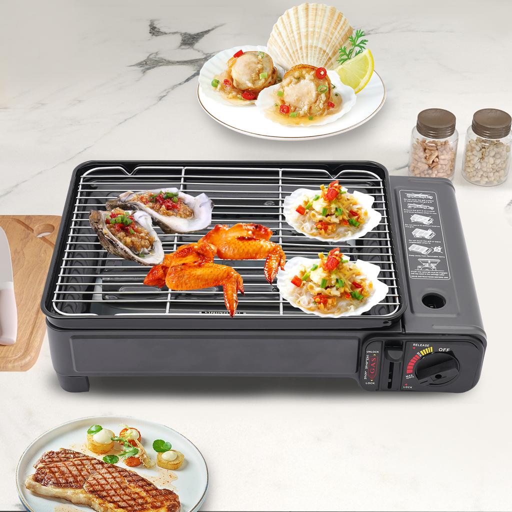 BBQ Grill Portable Grill A portable butane gas stove suitable for camping grills and outdoor cooking needs