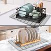 New Foldable Stone Dish Drying Mat Diatomite Tableware Pads Non-slip Reusable Dish Drainer Mat Kitchen Accessories 40x30 Cm