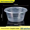 Disposable Round Plastic Food Container with Lid