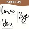 Love You Bye Panneau Décoration au-dessus de la Porte Décoration Murale Décoration en Écriture Bois Pour Porte Maison Cadeau Saint-Valentin Mariage Thanksgiving