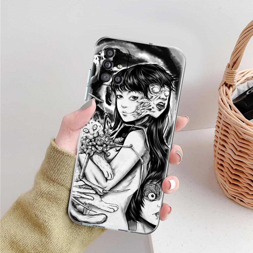 

Мягкий чехол для телефона Samsung Galaxy A51 A21s A71 A12 A31 A52 A41 A32 A02s A11 A72 A52, прозрачная задняя крышка, футболки Junji Ito Tomie Samsung A30