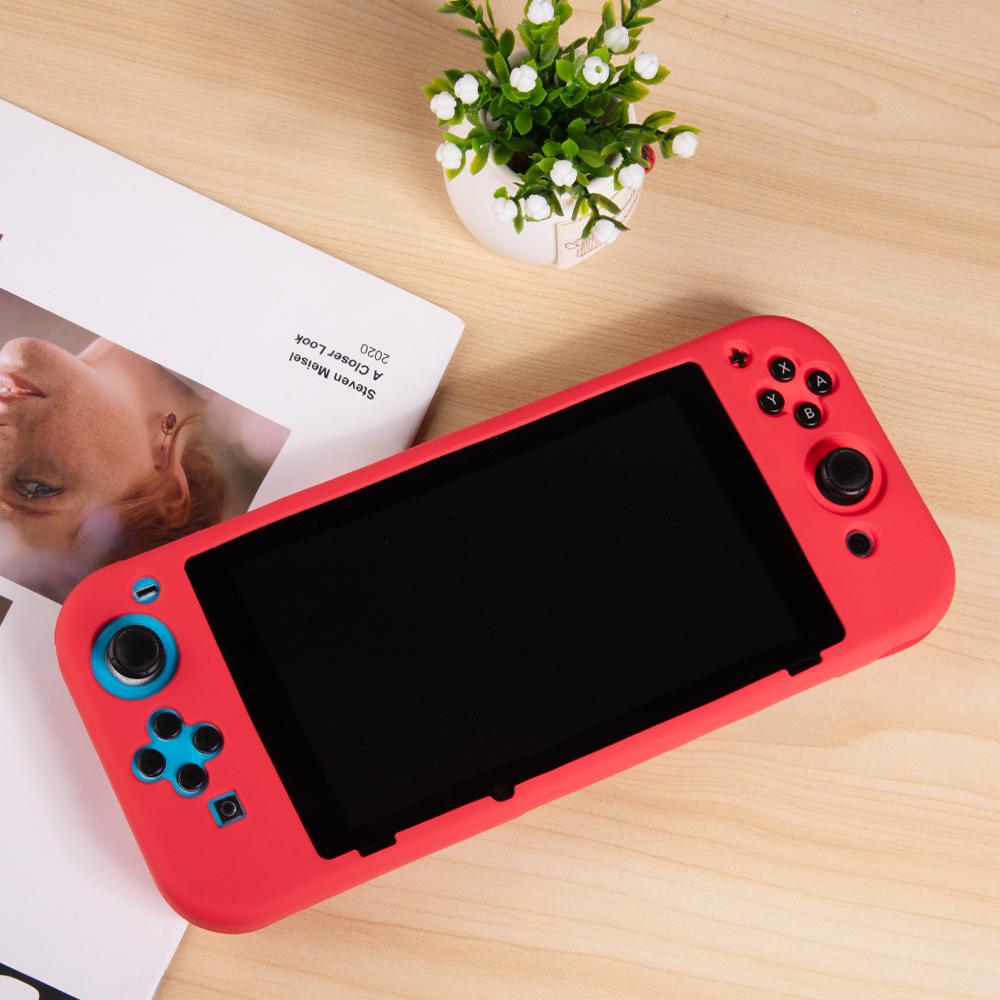 For Nintendo Switch Silicone Protective Case Handheld Game Console Shockproof Cover