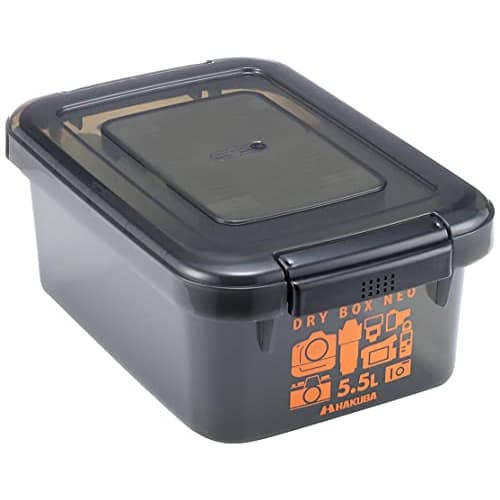 HAKUBA Moisture-proof Storage Case Dry Box NEO 5.5L Smoke KMC-39 Moisture-proof Cabinet Made In Japan Anti-mold Anti-humidity Stackable Desiccant Incl