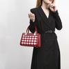 Christmas Series 2024 Spring and Summer New Red Small Square Bag Women's Woolen Bridal Bag Handheld Wedding Bag Gift