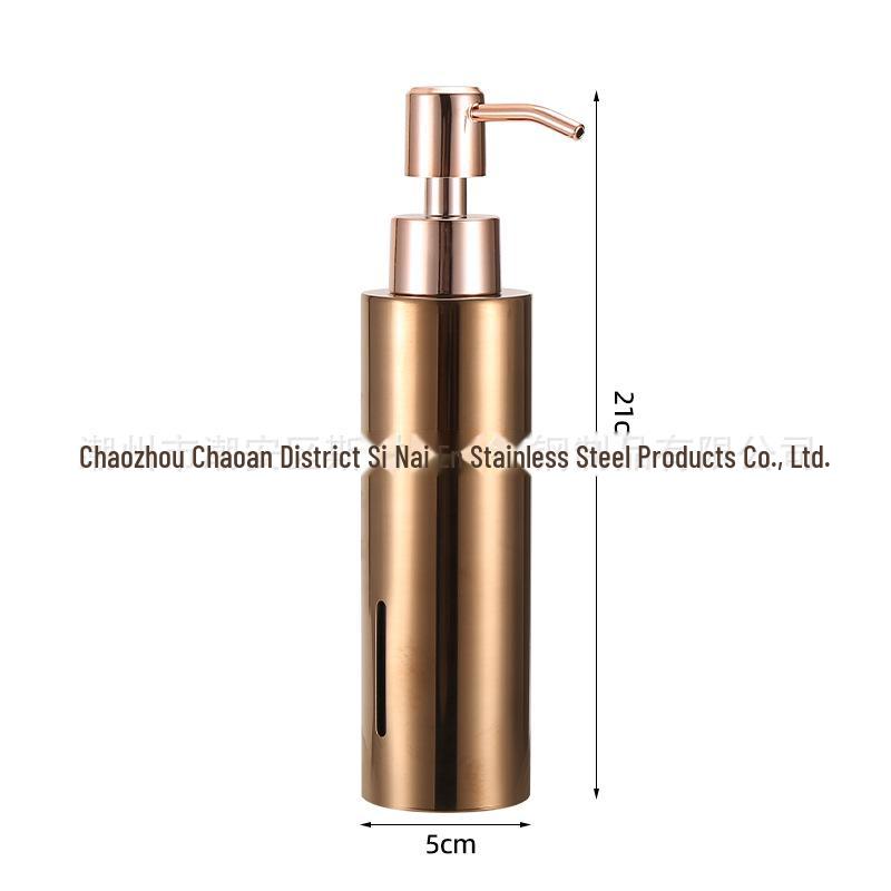 Wall-Mounted Stainless Steel Soap Dispenser, Punch-Free for Bathroom or Hotel Use