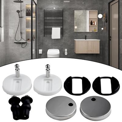2-teilige Toilettensitzbefestigungen für die meisten Standard-Toilettensitze mit Scharnierentriegelung oben und Schnellinstallations-Toilettenset