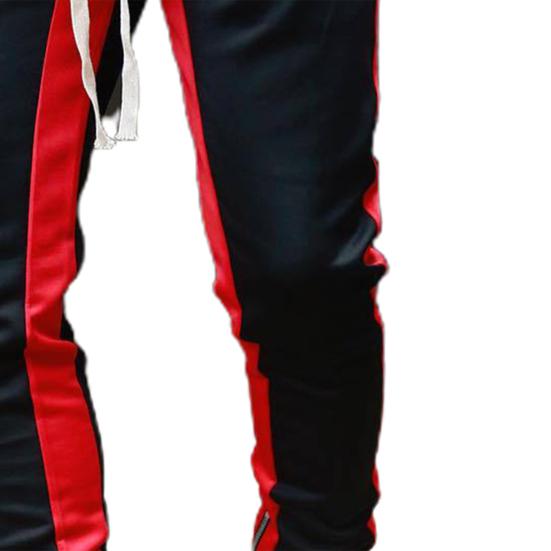 Trousers Contrast Stitching Comfortable Male Clothing Men Skinny All Match Sports Pants for Gyms