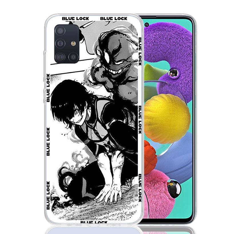 Anime Blue Lock Phone Case for Samsung Galaxy A52 A51 A50S A12 A22 A32 A72 A10S A30S A31 A71 Note 20 Ultra 10 Plus S10 Galaxy A5
