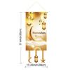 Eid Mubarak Decorations Ramadan Kareem Hanging Door Sign Ramadan Hanging Flag Welcome Wall Banner Eid Al-Fitr Party Supplies
