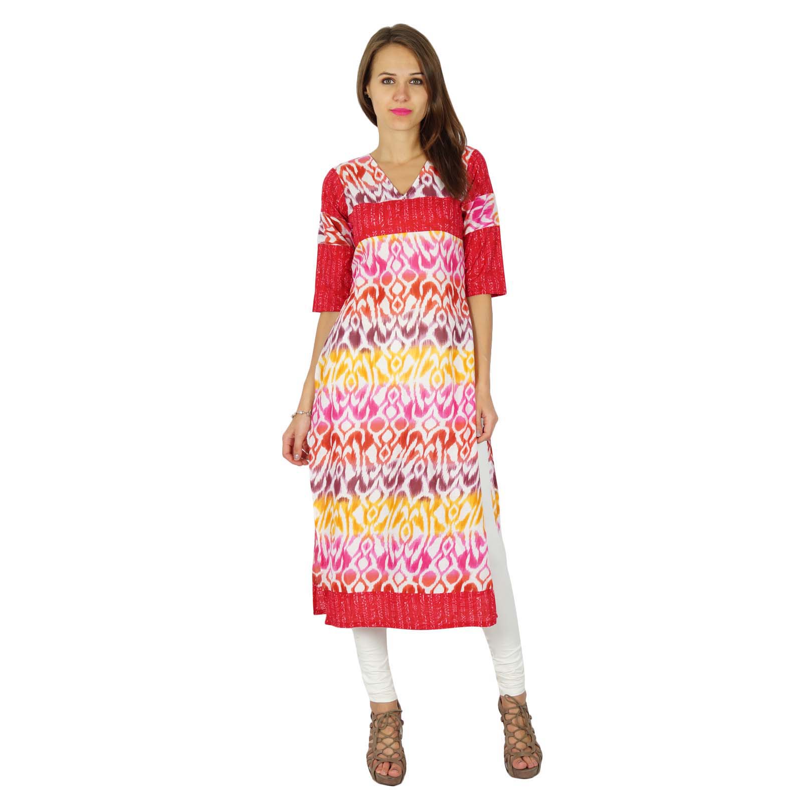 

Phagun Designer Indian Bollywood Kurta Women Ethnic Kurti Casual Tunic Dress 8 різнокольоровий