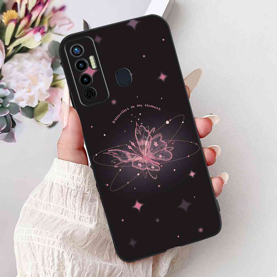 Cute Cat Cover For Tecno Camon 17 Case CG6 CG6j Silicone Soft Protection Shell For Tecno Camon 17 Camon17 Back Cover Casing 6.6"
