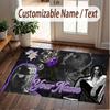 Custom Name Crystal Velvet Rug,Apache 207 Comfortable Anti Slip Floor Mat For Room Decoration