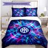 Set Biancheria da Letto 3 Pezzi con Stampa Pattern Borussia Dortmund Morbido Delicato sulla Pelle Lavabile Copripiumino e Federe Set Stagione Unica Camera da Letto