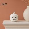 Halloween Mummy Pumpkin Ornaments 3D Printed Skull Figurine for Decorations, Collectible Figures with Funny Expressions Home Office Desk Ornament,