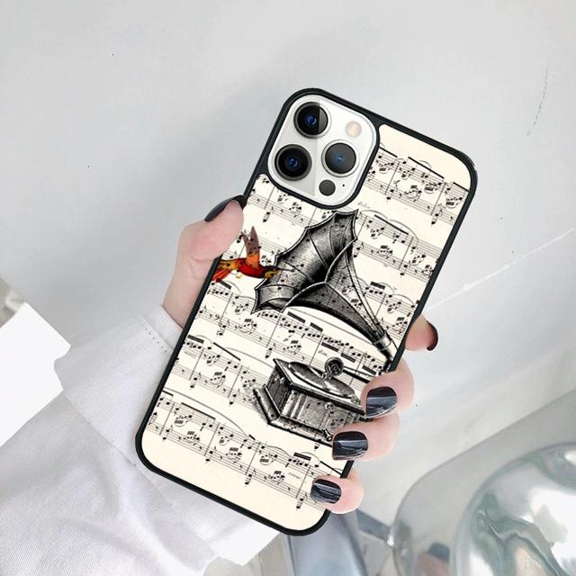 Music Violin dance piano papaer Phone Case For iPhone 17 Air 15 16 14 11 12 13 Pro MAX Plus