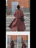 Women's 2024 Plaid Woolen Coat: Korean Style, Mid-Length, Slim Waist with Pockets, Thick for Winter