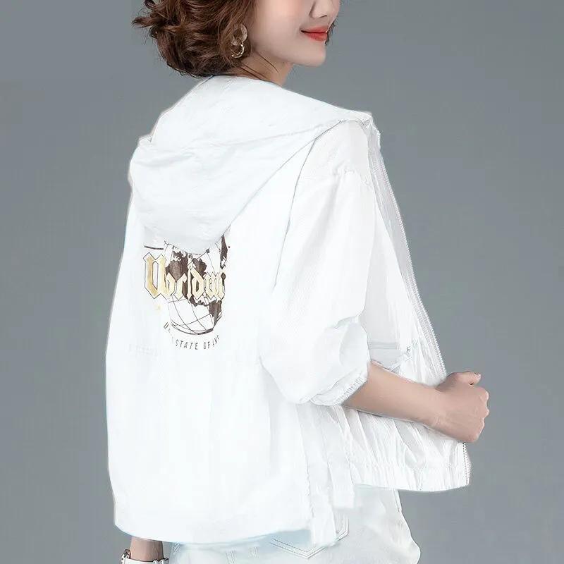Sun Protection Clothing Women's Thin Short Jacket Cardigan Summer Korean Version of Loose Breathable Sun Protection Clothing Women's Outer Wear
