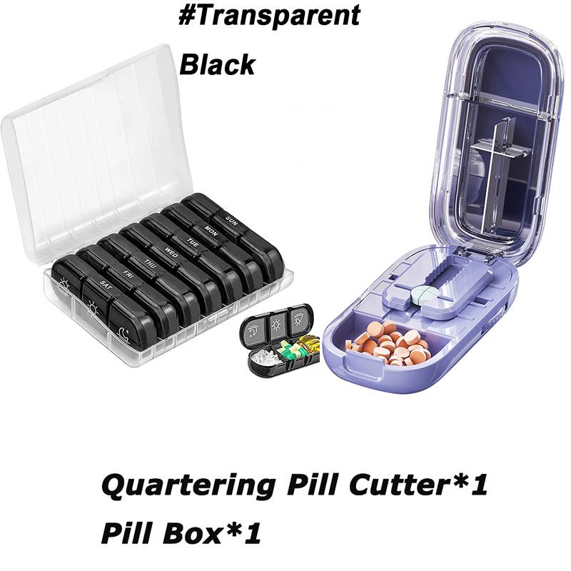 Portable Medicine  Storage Box 7-Day Travel Pillbox 21 Compartments With  Compartments Waterproof And Dustproof