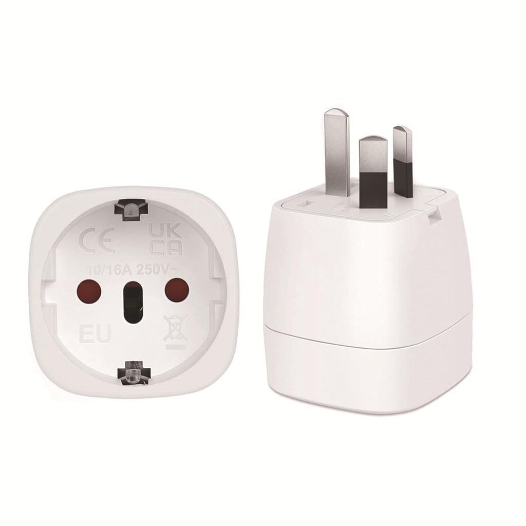 New CE-Certified Travel Adapter: Convert National to European/German Standard Plug