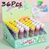 36Pcs Girl Wearing Bunny Hat Shape Mini Four-color Ballpoint Pen School Office Supplies Kawaii Prize Gift Writing Tools Holiday Gift Novelty Statio