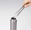 Marutatsu Water Bottle Mini Mug Bottle Vacuum 2 Layer Small Slim Stylish Stainless Steel Bottle Black 220ml 35070BK Warm/Cold