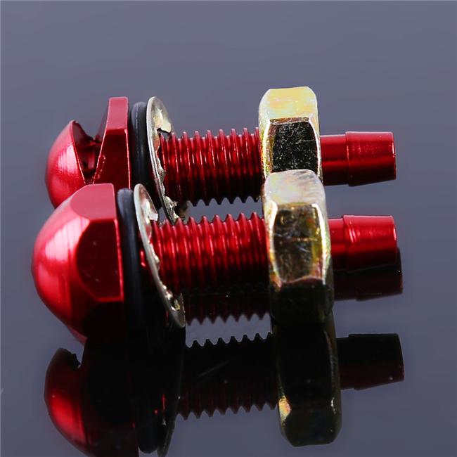 1Pair Universal Aluminum Alloy Car Auto Front Windshield Sprayer Washer Nozzle