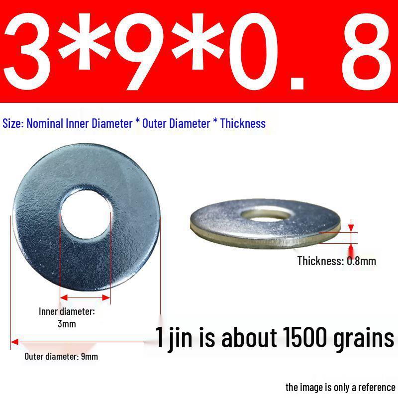 

Galvanized Metal Large Thickened Round Washers (M3-M10-64)