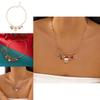 Christmas Charm Necklace With Snowflake Santa Pendant In Alloy For Seasonal Gift