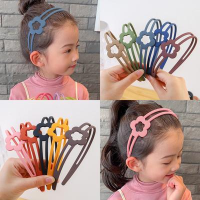 Modische matte Blumen-Haarbänder für Damen, Mädchen, florale Haarreifen, weibliche Kunststoff-Haarreifen, einfache Haar-Accessoires für Kinder