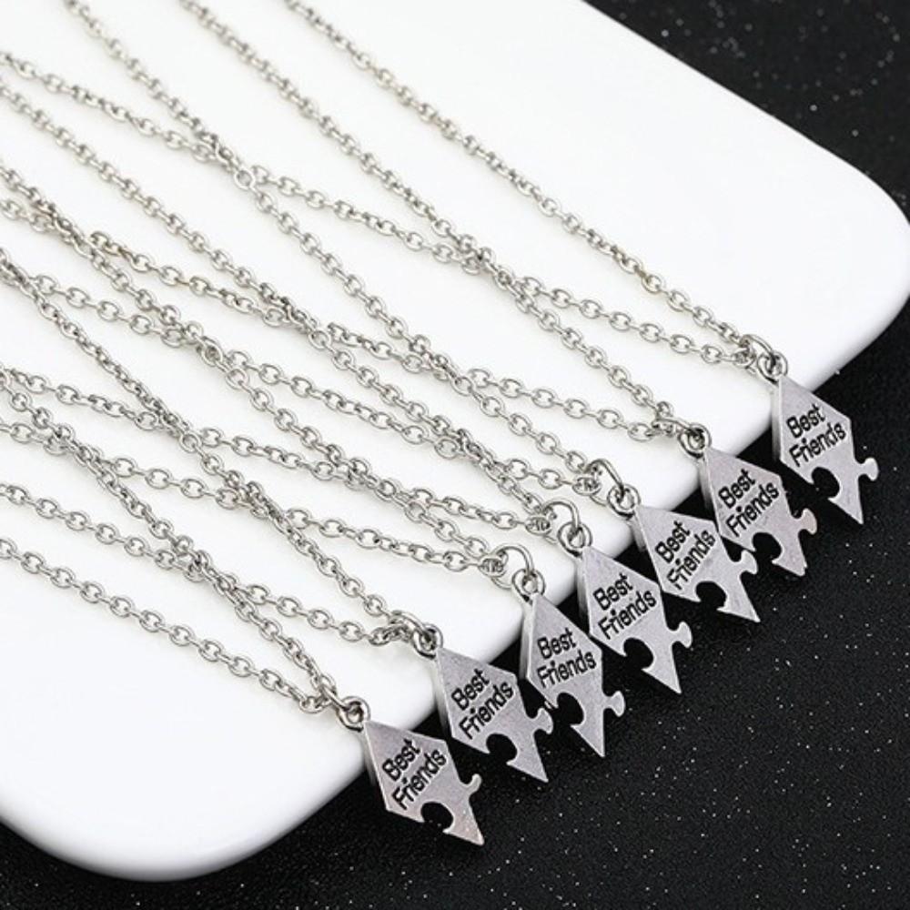 Zinc Zinc Alloy Friendship Necklace Creative Multi-person Splicing Necklace Jewelry Best Friend Necklace Men