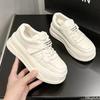 new women's thick soled versatile casual board shoes white  spring casual simple comfortable height increasing women's s