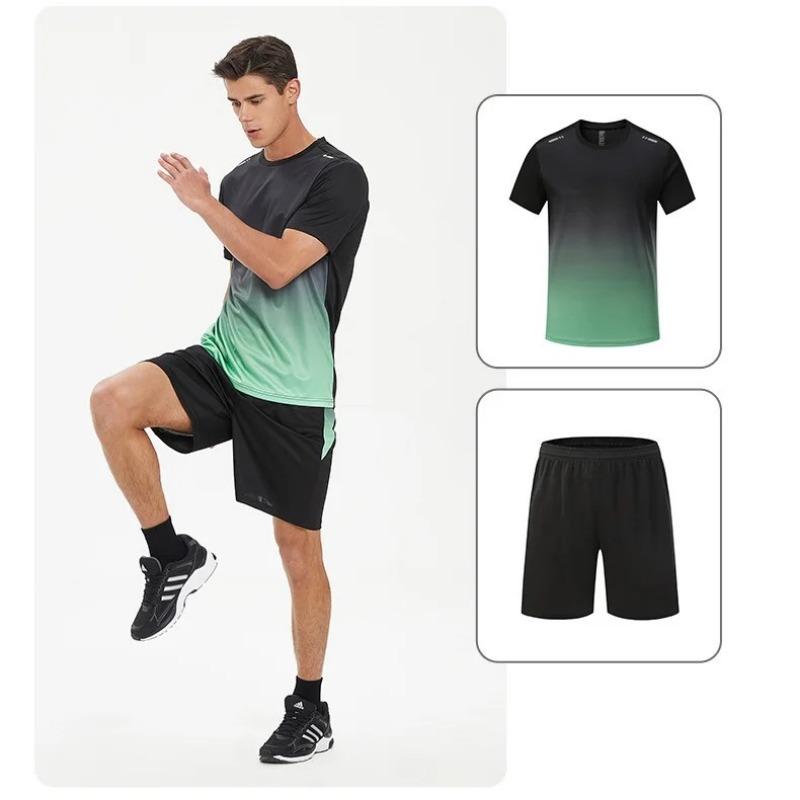 2026 Summer New Men s Set Casual T-shirt Short Sleeve Shorts Sports and Leisure Suitable for Both Men and Women S