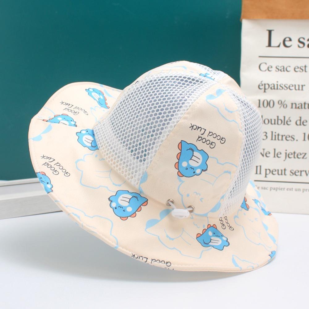 

Mesh Breathable Children Bucket Hat Cartoon Beach Cap Cute Baby Sun Hat Summer