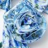 Women's Floral Halter Swimsuit with 3D Flower Details and Hollow Out Design
