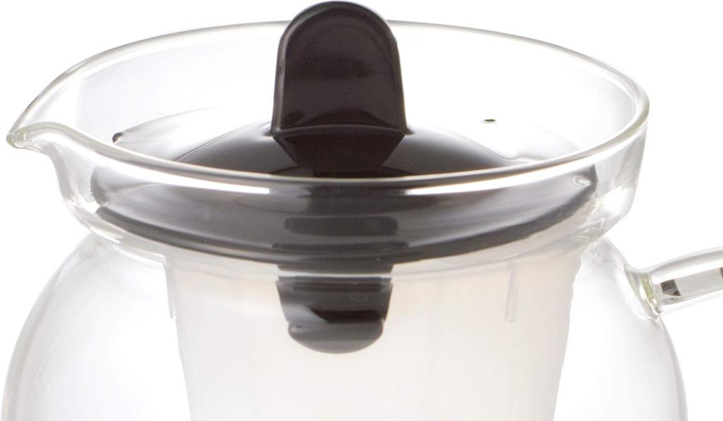 Iwaki Glass Teapot Microwave Pot Tea Pot Teapot Black 480ml Heat-resistant K853T-BK