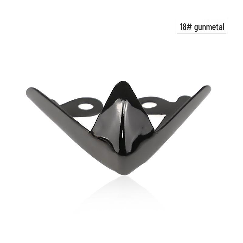 Women's Pointed Toe High Heel Protector - Leather Anti-Kick Decorative Cover with Metal Cap for Shoe Protection.