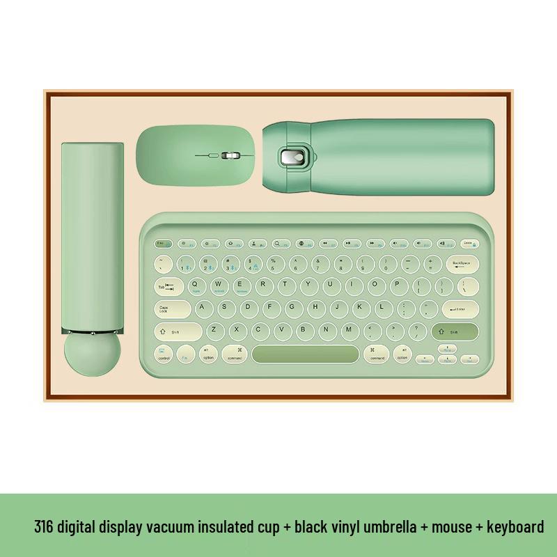 Ming Zhan Xuan Mint Green Insulated Cup Gift Set