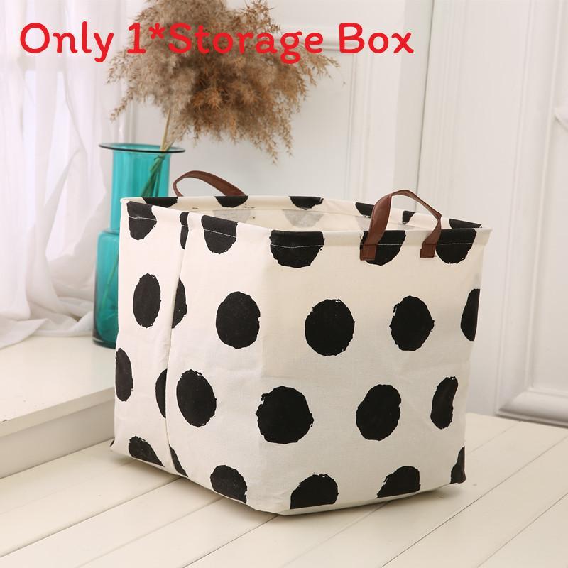 Nordic Fabric Storage Bin With Foldable Design For Home Organization And Toy Storage