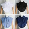 Women's Detachable White Shirt Collar – Decorative, Square, Stand-Up, Cotton, Round Collar for Spring and Autumn.