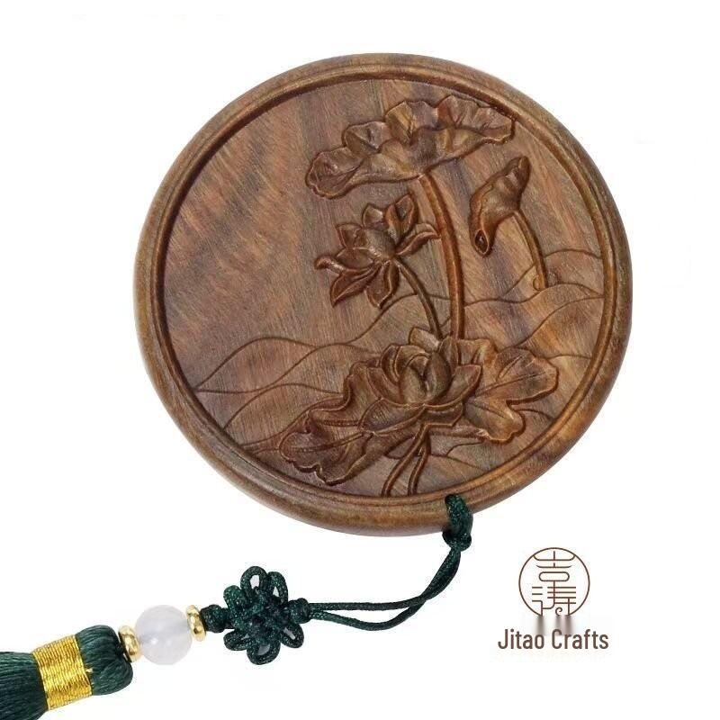 

Portable Wooden Folding Makeup Mirror - Perfect Gift for Girlfriend Five-Tooth Massage Comb