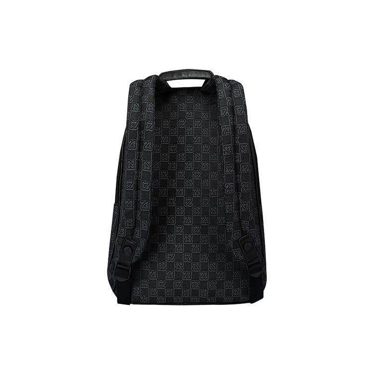 Jordan Monogram Series Checkerboard Badge Backpack Unisex backpack Blue Black JD2543010AD-001