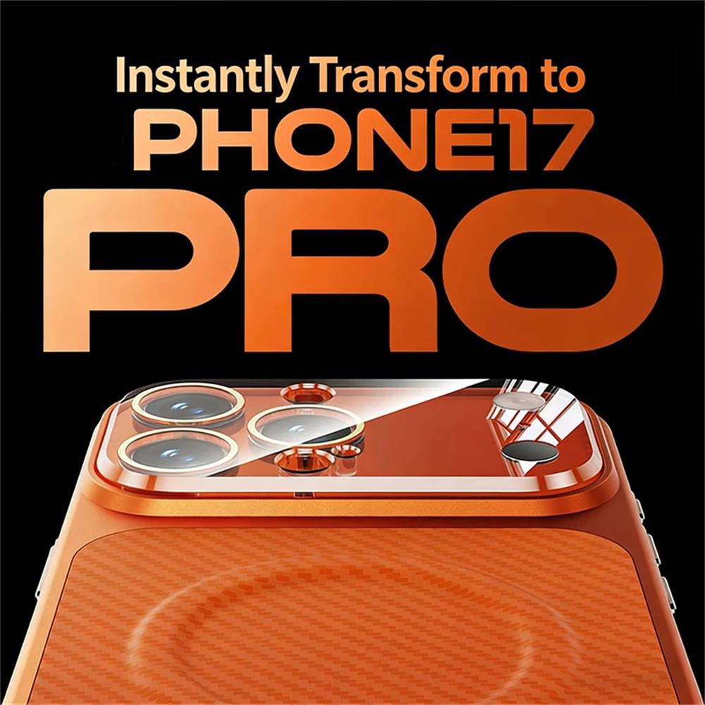 Luxury Carbon Fiber Leather Phone Case For iPhone 17 16 15 14 13 Pro Max For Magsafe Magnetic Wireless Charging Shockproof Phone Cover