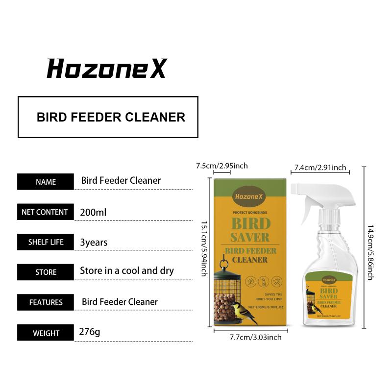 Professional Bird Feeder Cleaner Solution Gentle Odor Removal for Cleaning Bird Baths in Home Gardens