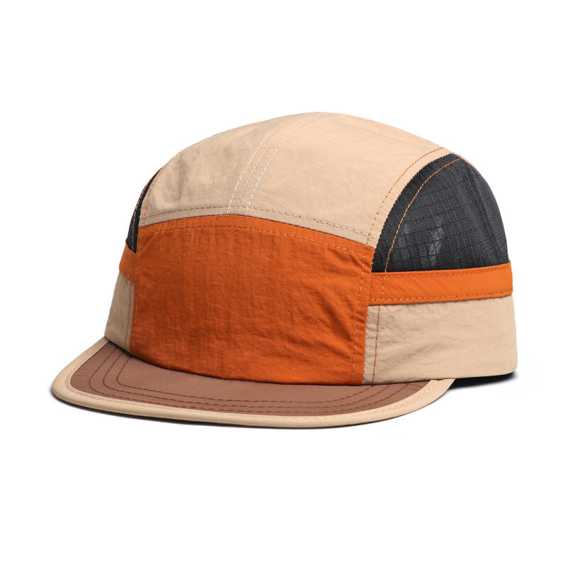 

5 Panel Cap for Men Women, Quick Dry Nylon Mesh Material, Perfect for Running, Camping, Outdoor Sports,Daily Casual Fashion Wear помаранчевий