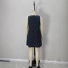 European and American elegant and simple summer new round neck loose sleeveless polka dot skirt loose mini skirt