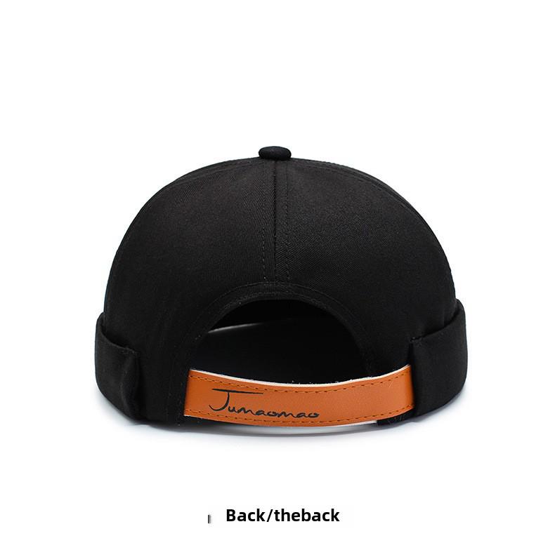 Unisex Brimless Hat: Round Top Melon Cap, Hip-Hop Style & Landlord Design for Spring/Autumn