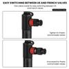 110PSI Mini Bike Pump Aluminum Alloy Bike Tire Pump Fits Presta and Schrader Bicycle Hand Pump MTB Road Bicycle CO2 Air Pump